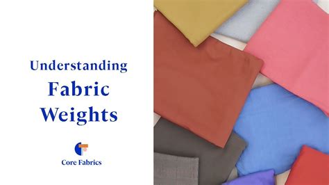 understanding fabric weight